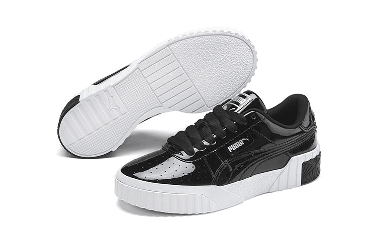(GS) PUMA Cali Patent Casual Board Shoes Black/White 372528-02