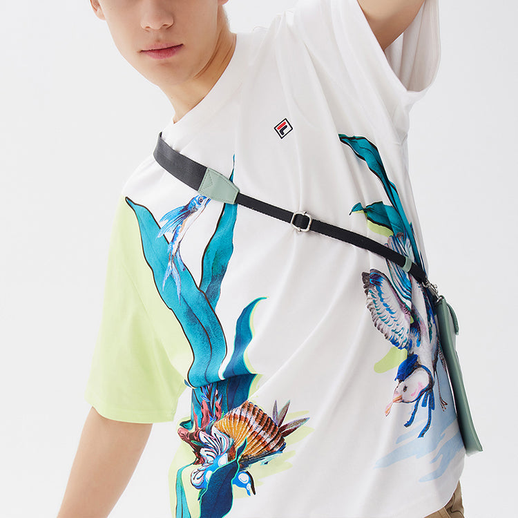 FILA Printing Casual Short Sleeve White F11M128102F-ZA