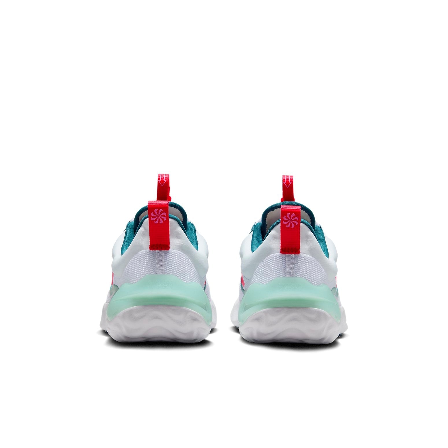 (GS) Nike Run Flow Running Shoes 'White Jade Ice Red' DR0472-101