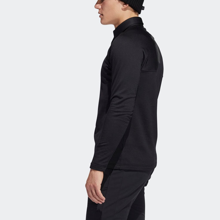adidas Golf Sports Fleece Long Sleeves polo Black FS6850