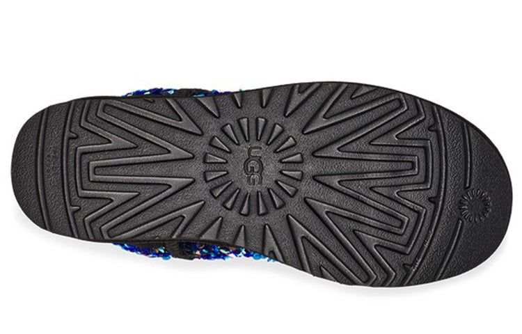 (WMNS) UGG Classic Mini Stellar Sequin Snow Boots Black 1112515-BLK