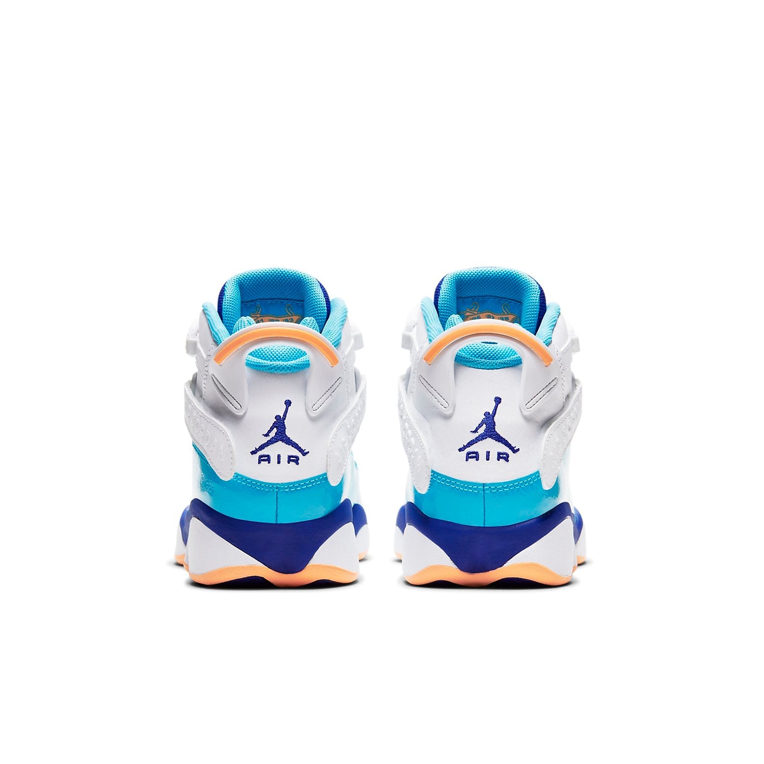 (GS) Air Jordan 6 Rings 'White Blue Orange' 323399-105