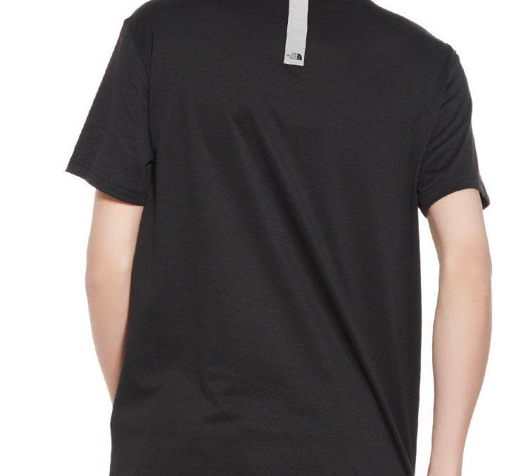 Men's THE NORTH FACE Logo Round Neck Short Sleeve Black 3V7A-V7N