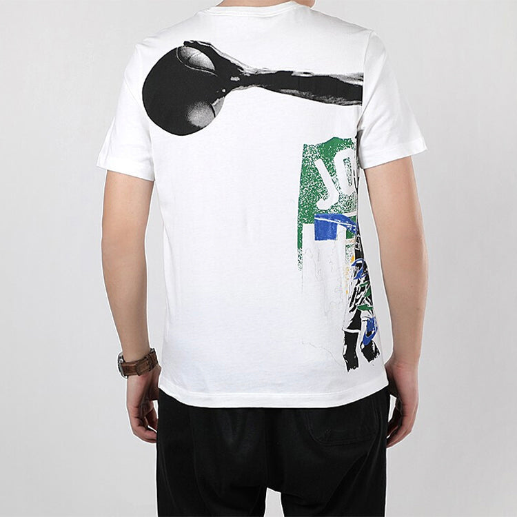 Air Jordan Sport DNA SS20 Printed Short Sleeve TEE Men White CJ6224-100