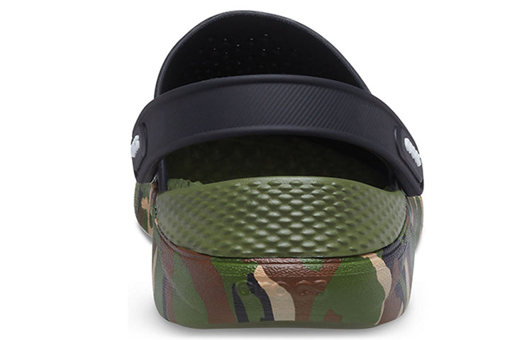 Crocs LiteRide Shoe Printing Classic Sandals Unisex Black 206491-0C4