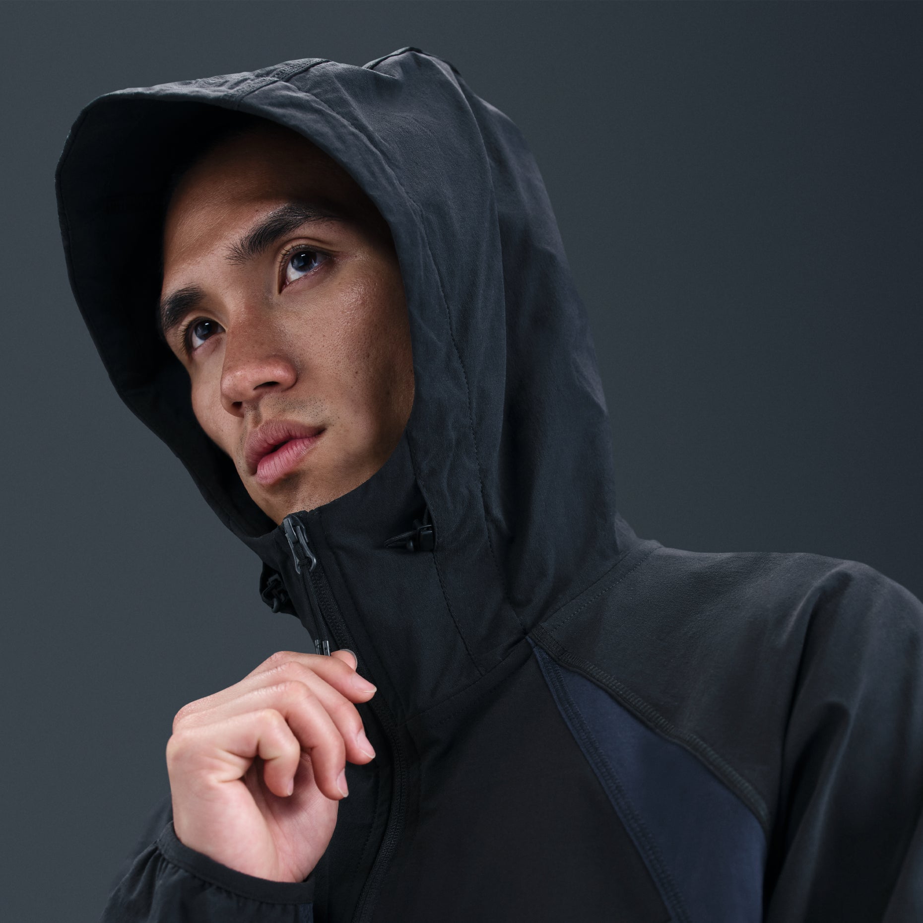 Nike Tech Woven Color-Block Loose Jacket 'Black Obsidian' IH8462-010