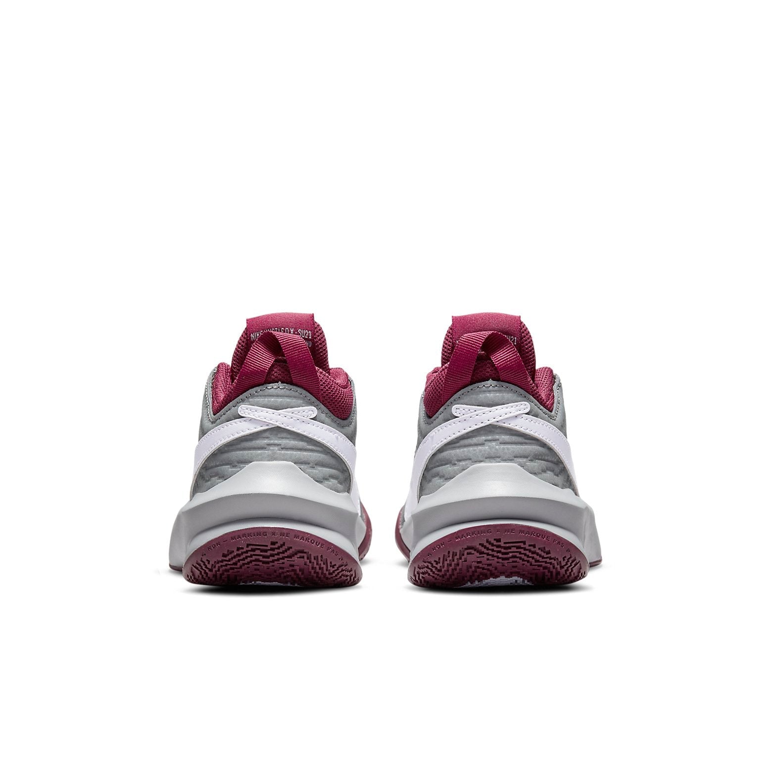 (GS) Nike Team Hustle D10 'Smoke Grey Dark Beetroot' CW6735-007