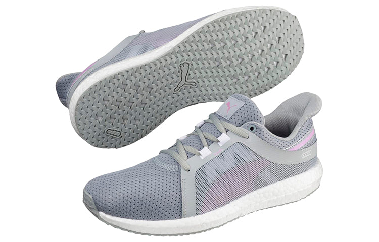 (WMNS) PUMA Mega Nrgy Turbo 2 Low Running Shoes Grey/Pink 190944-12