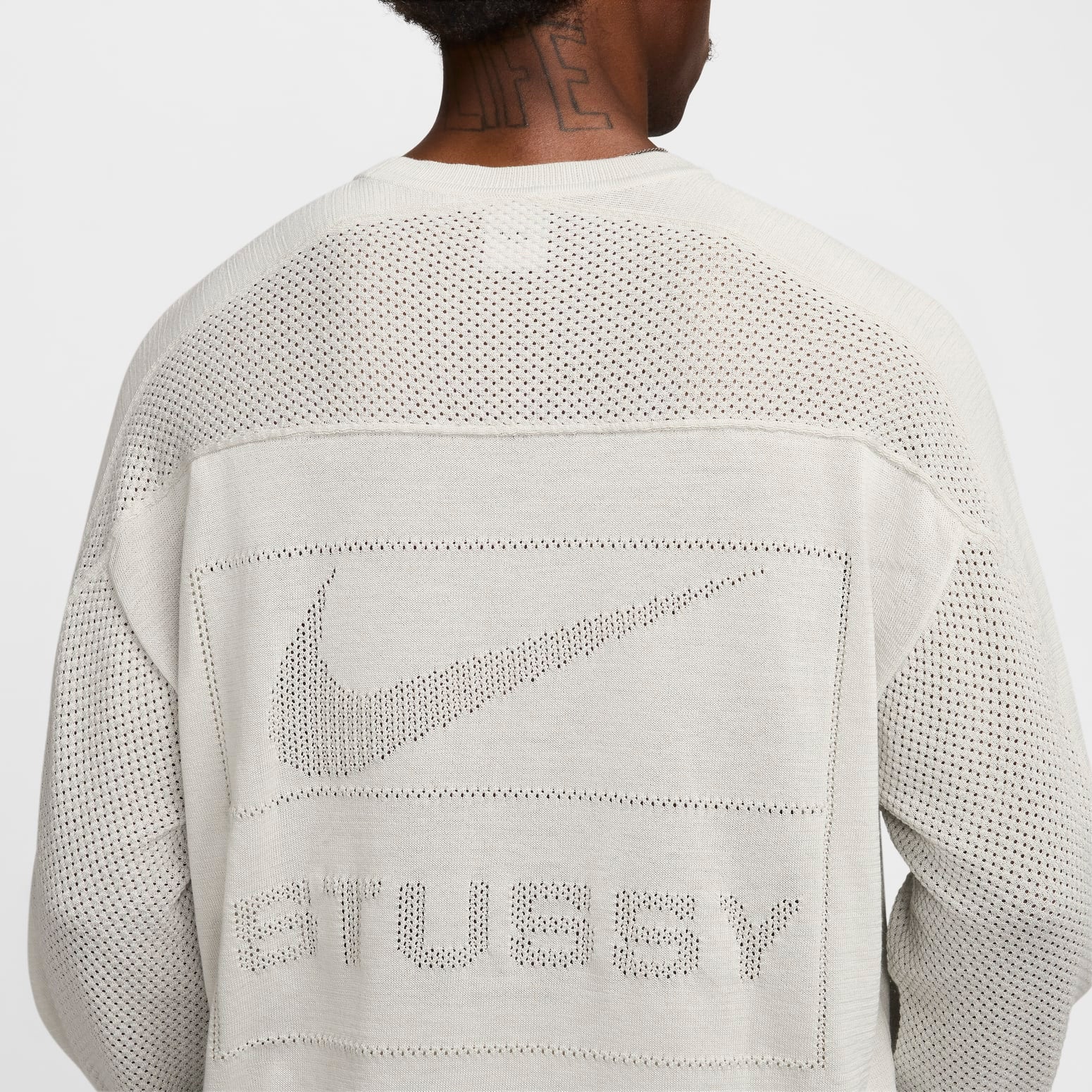 Nike x Stussy Long-Sleeve Knit Jersey 'Light Bone' HF3898-072