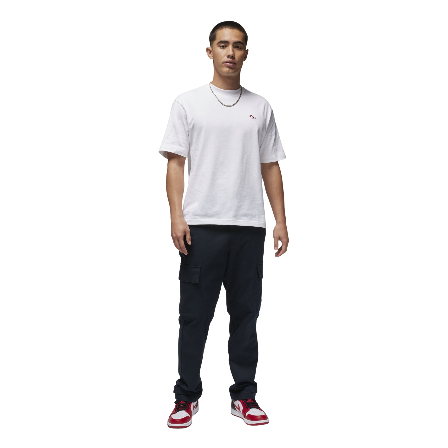 Air Jordan Brand Embroidered Patch T-Shirt Asia Sizing 'White' FN5983-100