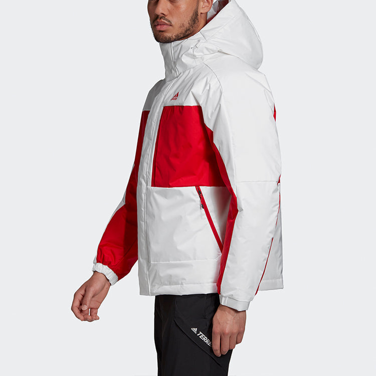 adidas Sports Hooded Down Jacket Men White GF0082