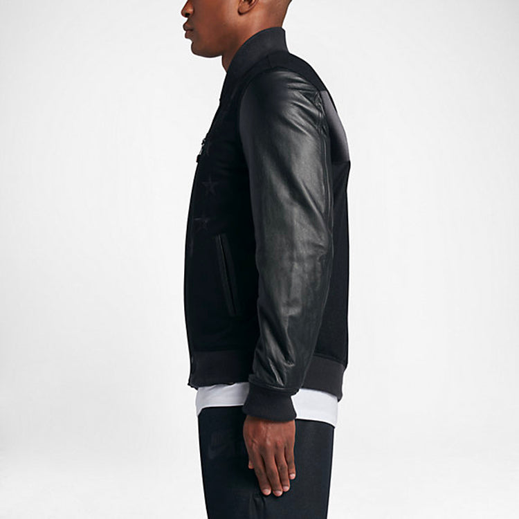 Men's Nike Destroyer Jacket Pattern Windproof Stay Warm Black 802645-010