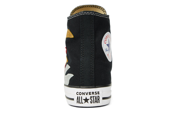 Converse Chuck Taylor All Star Glitter Flame Black White 165756C