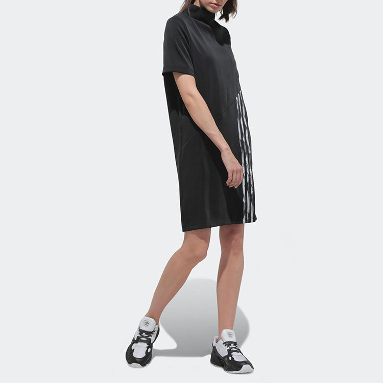 (WMNS) adidas x Danielle Cathari Turtleneck Dress 'Black'  FN2782