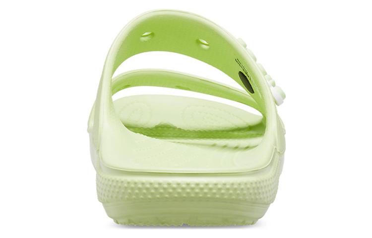 Crocs Classic Clog Cozy Unisex Gray Green Slippers 206761-335
