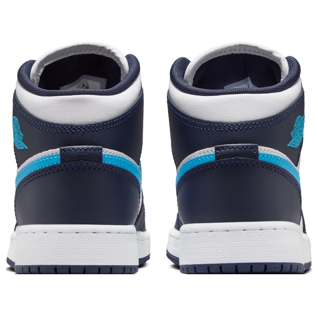 (GS) Air Jordan 1 Mid 'Obsidian White' DQ8423-404