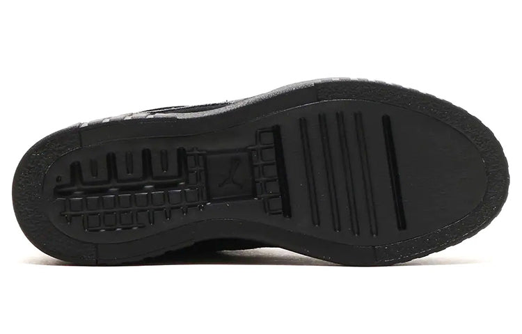 (WMNS) PUMA Cali Wedge Tonal Low Top Casual Skateboarding Shoes Black 385248-03