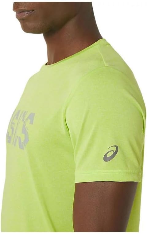 ASICS Logo Heather Dry T-Shirt 'Lime Zest' 2011C783-300