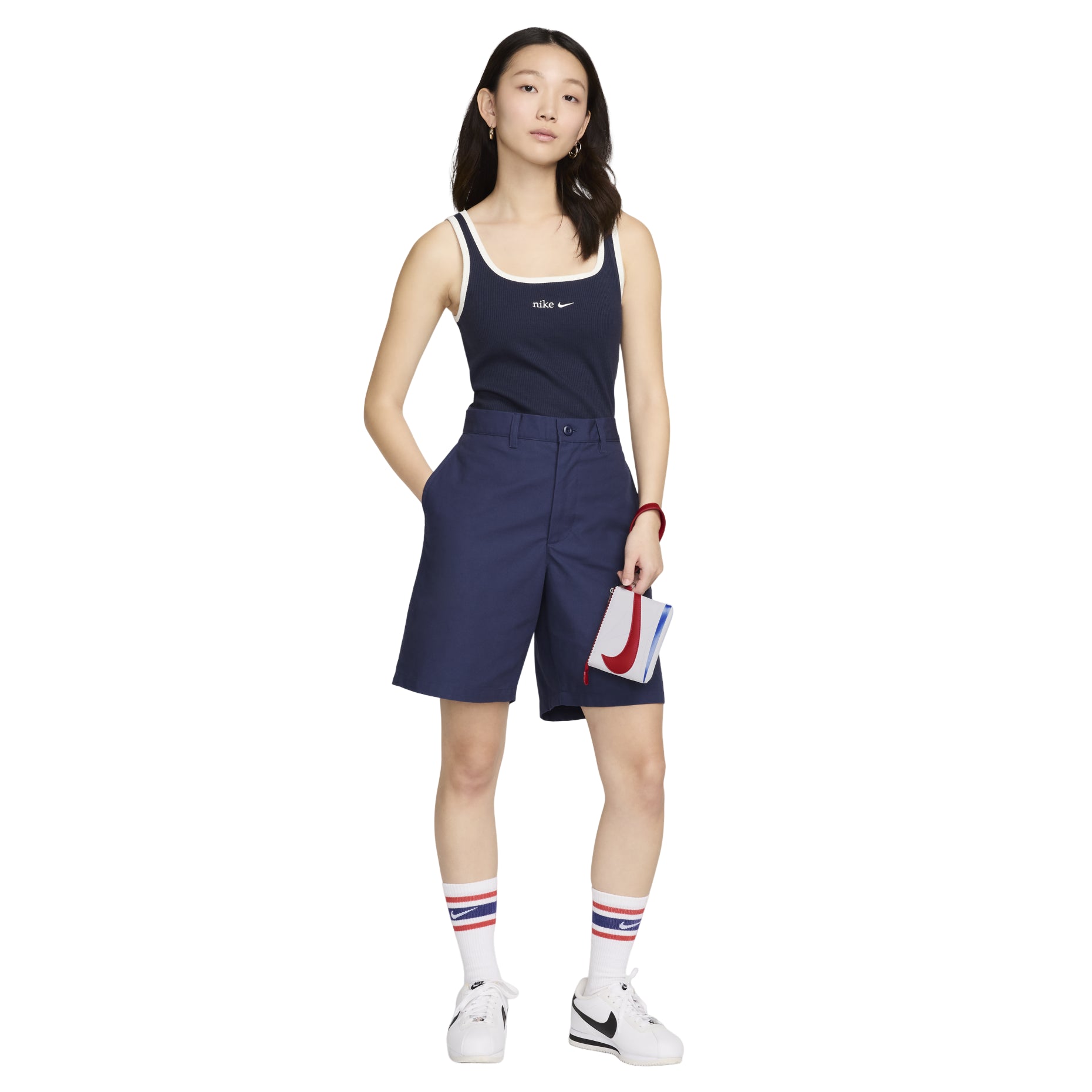 Nike Icon Cortez Wristlet 'White Royal Red' HF3606-175
