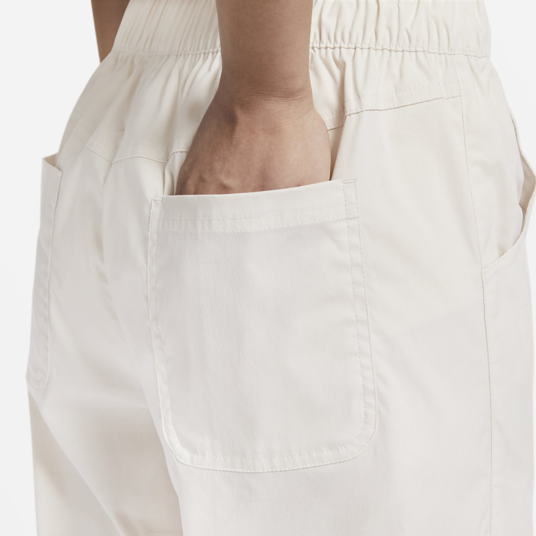 (WMNS) Nike Sportswear Essentials Woven High-Rise Pants 'Beige' FB8285-104