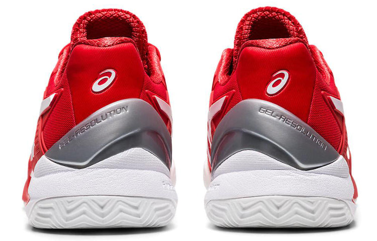(WMNS) ASICS Gel Resolution 8 Clay 'Fiery Red White' 1042A070-601