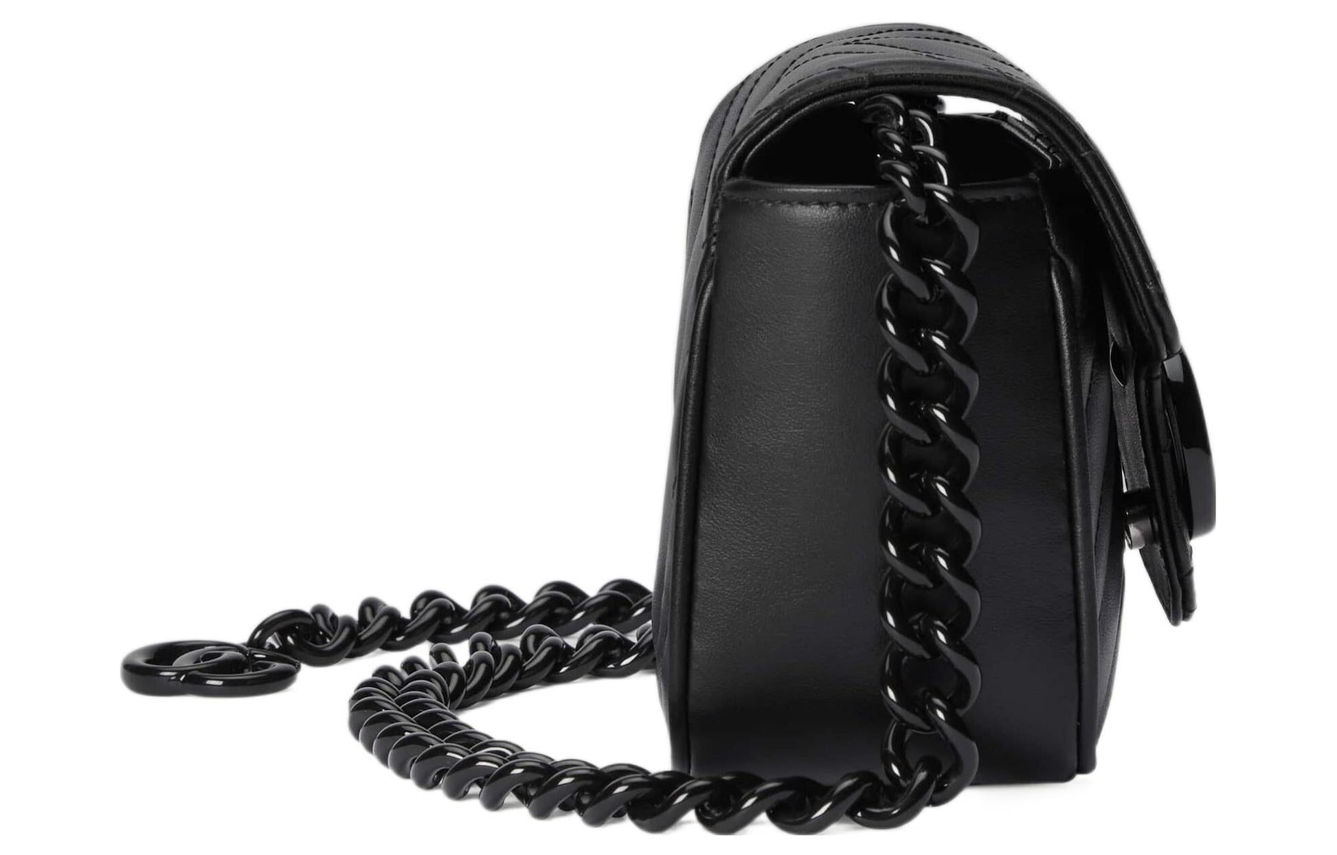 (WMNS) Gucci GG Marmont Belt Bag 'Black' 739599-UM8KV-1000