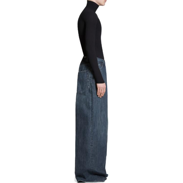 Balenciaga Double Side Pants 'Dark Blue' 767983TNW654445