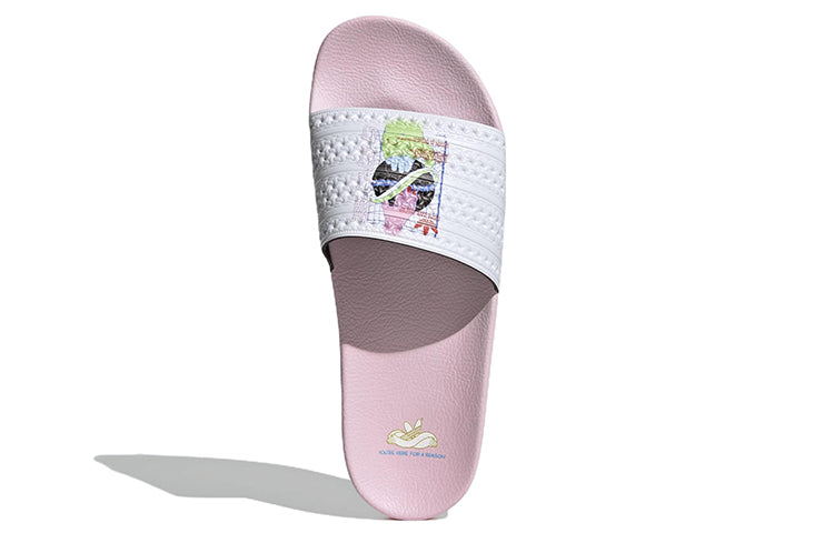 adidas Adilette Slides 'Pink White' HR0092
