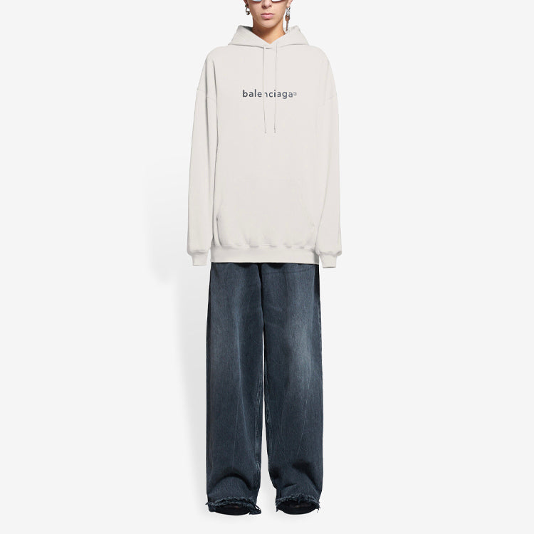 (WMNS) Balenciaga SS21 Hoodie Gray 578135TIV552984