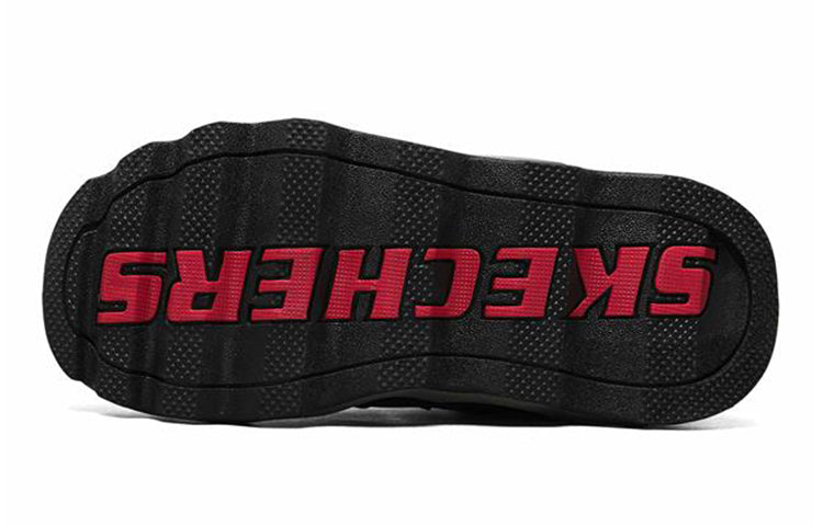 (GS) Skechers Turbowave Non-Slip Wear-resistant Low Tops Sports Shoe Black Red 90736L-BKRD