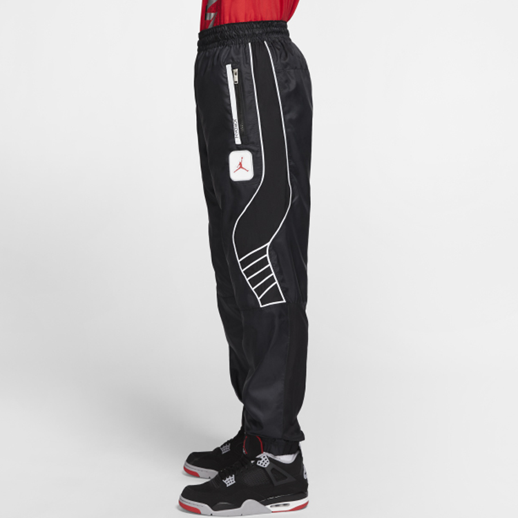 Men's Air Jordan 5 Legacy 3M Reflective Casual Sports Pants/Trousers/Joggers Black CU1671-010