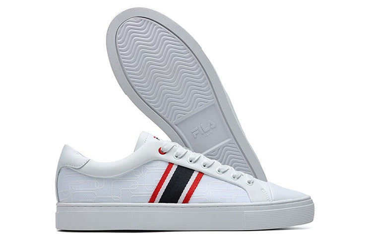 FILA 1911 Stripe Low-Top Board Shoes FILA White F12M124345FWT