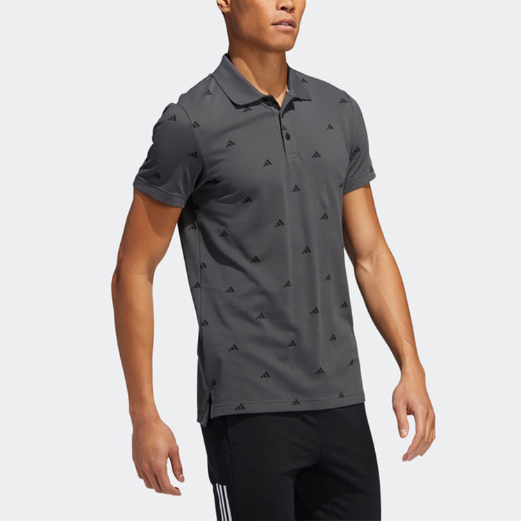 adidas Sports Short Sleeve Polo Shirt Gray FT2801