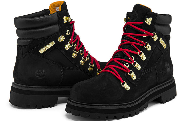 Timberland 6 Inch Premium Vibram Waterproof Boots 'Black Nubuck' A2KKV