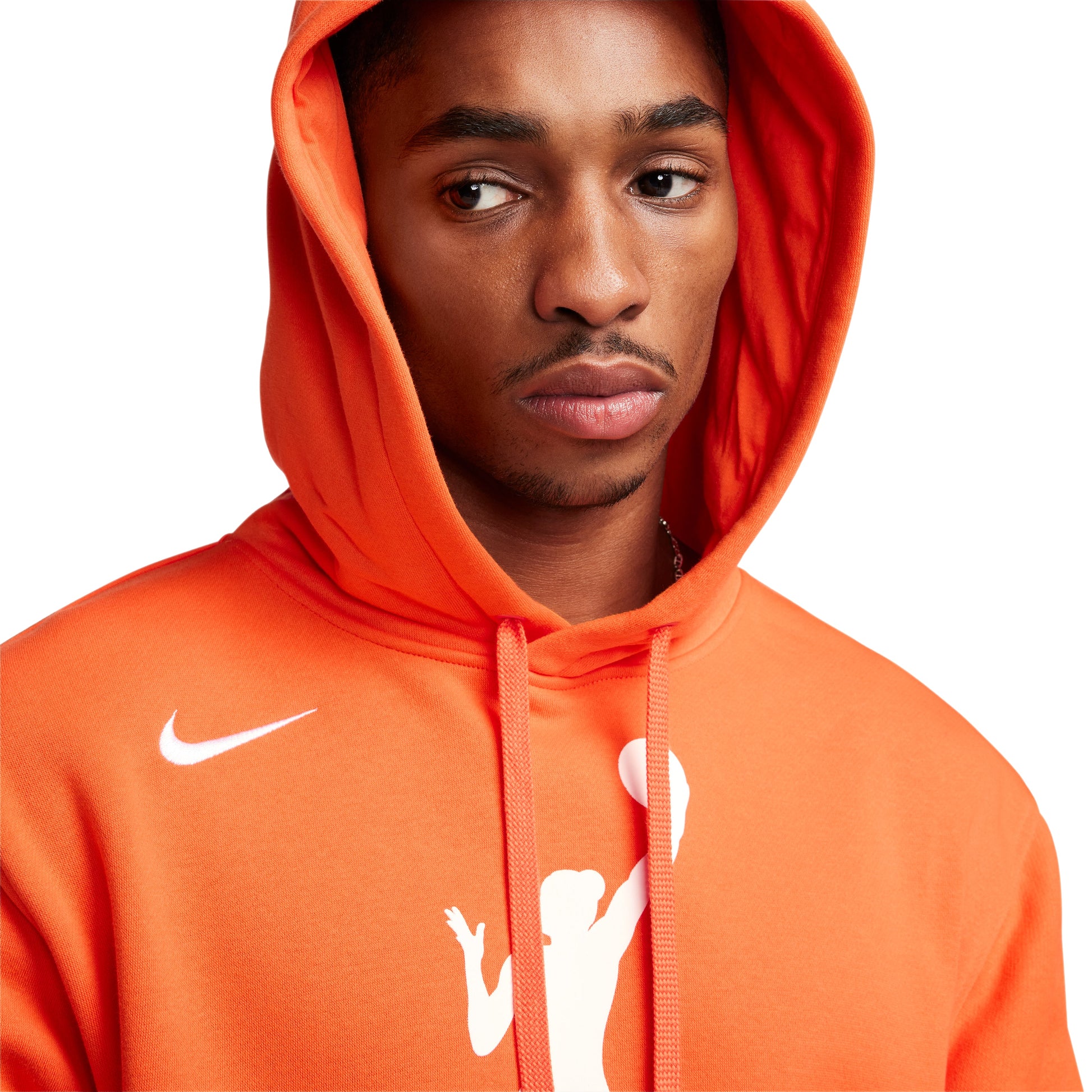 Nike Fleece Pullover Hoodie 'Brilliant Orange' DR9596-820