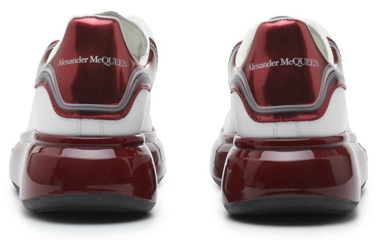 Alexander McQueen Oversized Sneaker 'White Burgundy Metallic' 750341WIDJT8835