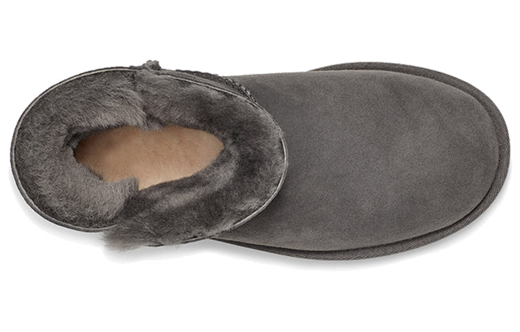 (WMNS) UGG Bailey Zip Mini Fleece Lined Gray 1112481-GREY