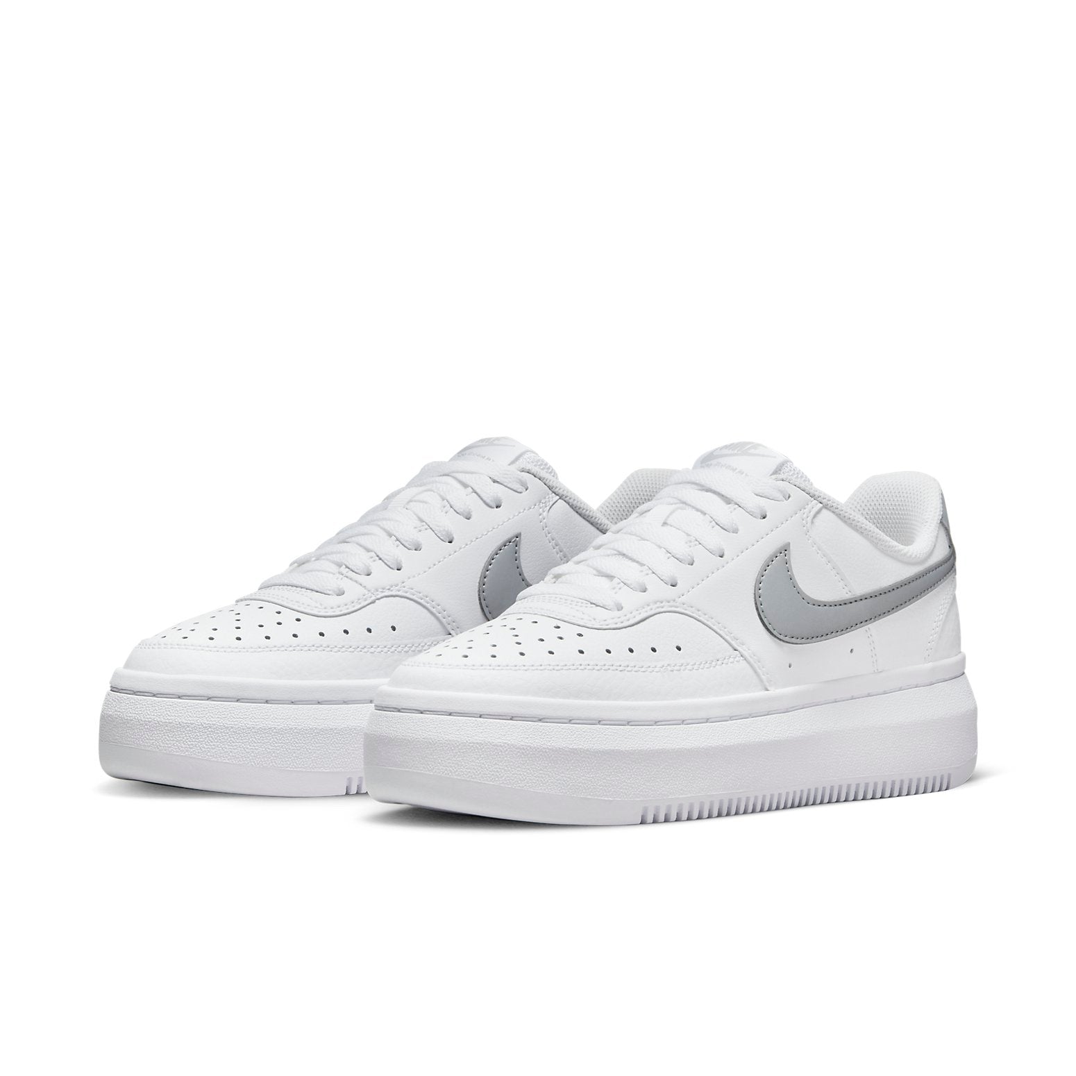 (WMNS) Nike Court Vision Alta 'White Metallic Platinum' DM0113-101