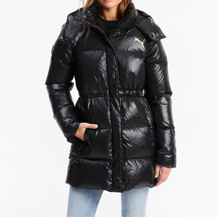 (WMNS) PUMA Cocoon Down Coat 'Black Gold' 585409-01