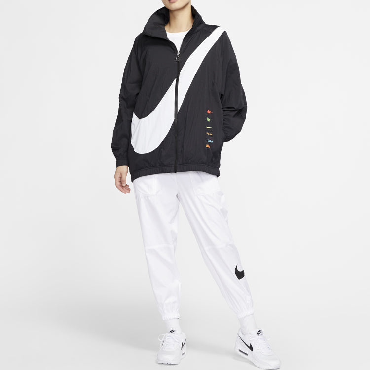 (WMNS) Nike Big Swoosh Jacket 'Black White' DA0981-010