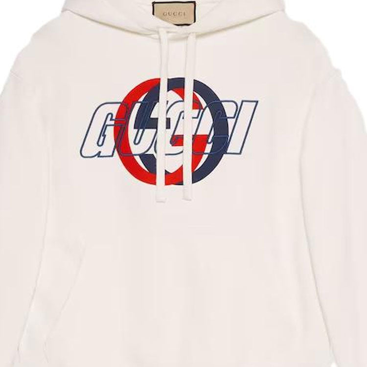Gucci Cotton Jersey Hooded Sweatshirt 'Off White' 770839-XJGA2-9314