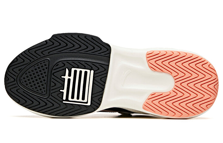(WMNS) ANTA Overbearing Mid-Top 'Black White Pink' 122048903-4