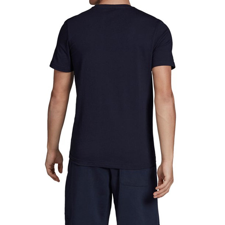 adidas Athleisure Casual Sports Round Neck Short Sleeve Blue ED7278