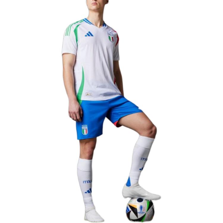 adidas Italy 24 Authentic Away Jersey Asia Sizing 'White' IN0659