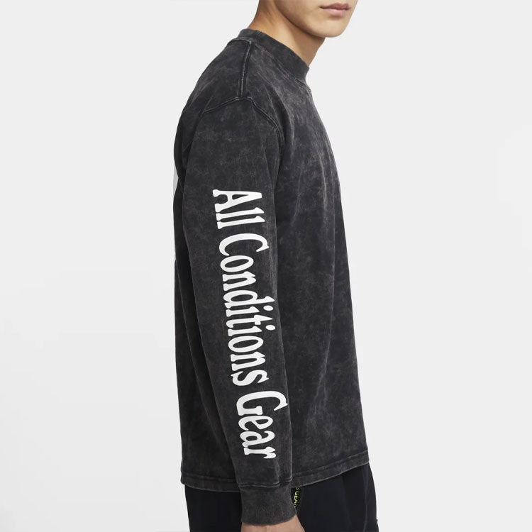 Men's Nike ACG Top Earth Pure Cotton Long Sleeves Black CW3842-010