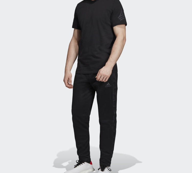 adidas Logo Printing Training Short Sleeve Black DX8264