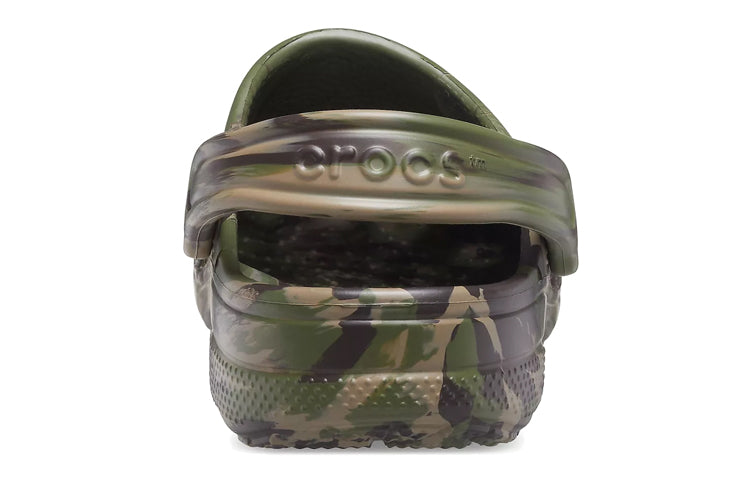 Crocs Baya Marble Fashion Outdoor Unisex Military Green Sandals 206935-3TC