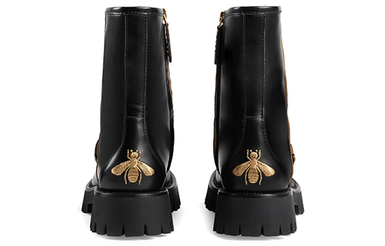 (WMNS) Gucci Horsebit-Embellished Ankle Boots 'Black' 643900-DS800-1000
