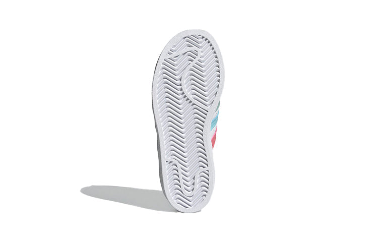 (PS) adidas originals Superstar 'White Pink Blue' FZ0651