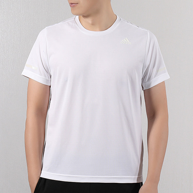 adidas Training Sports Round-neck Short-sleeve Tee Men White EI6393